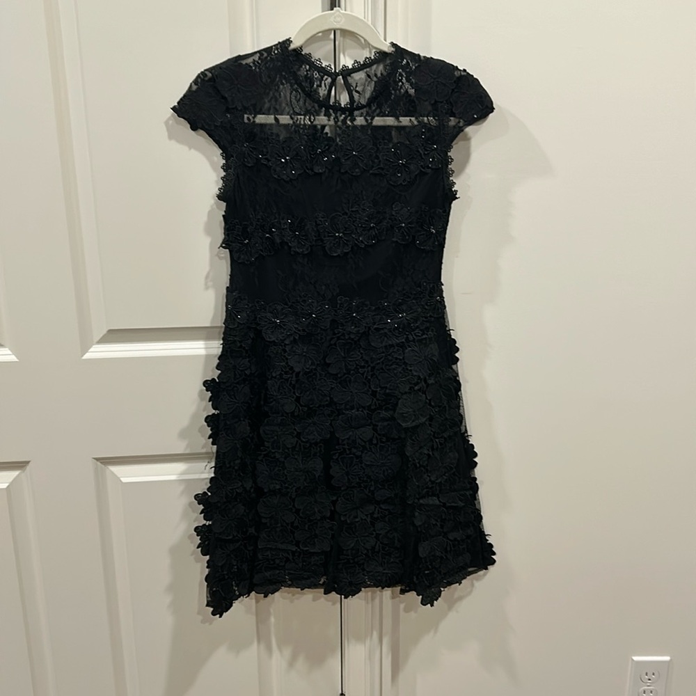 Women’s Black Appliqué dress